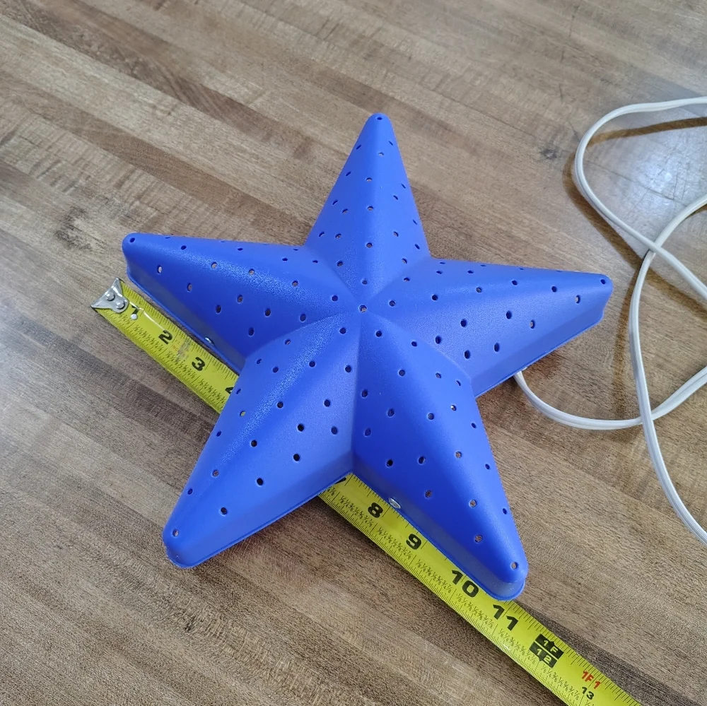 Vintage IKEA Smila Stjarna Wall Lamp STJÄRNA Blue Night Light Star Light